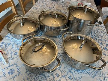 Batteria pentole inox induzione