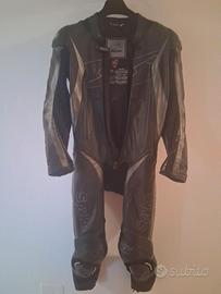 Tuta intera per moto in pelle
