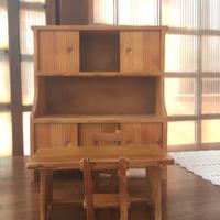 Mobile barbie in legno