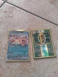 due carte Pokémon:Charizard ex e kakuna