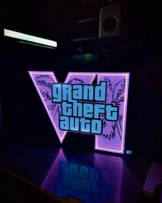 GTA 6 Insegna Luminosa  a LED  