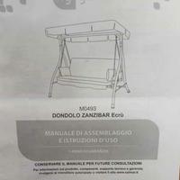 dondolo giardino 3 posti