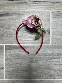 Coppia di cerchietti bambina fatti a mano