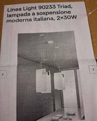 lampadario moderno linea ligth