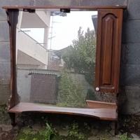 Specchiera da bagno in legno