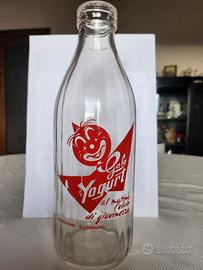 Bottiglia in vetro vintage Yogurt Gala
