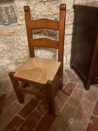 Sedie legno massiccio