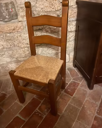 Sedie legno massiccio