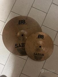 Sabian B8 crash 14 e splash 10