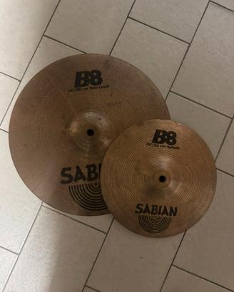 Sabian B8 crash 14 e splash 10