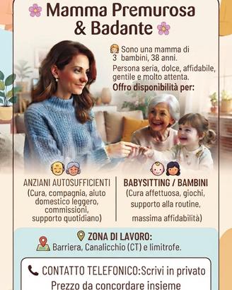 Babysitter assistenza anziani