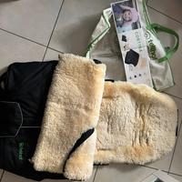Coprigambe per passeggino in pelliccia di agnello