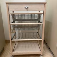 Carrello legno cucina foppapedretti