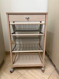 Carrello legno cucina foppapedretti