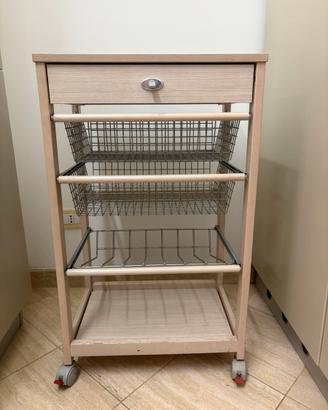Carrello legno cucina foppapedretti