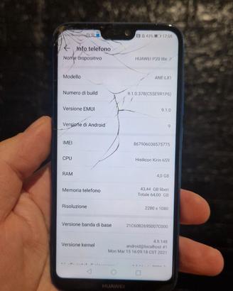 Huawei p20 lite 64gb 4gb ram