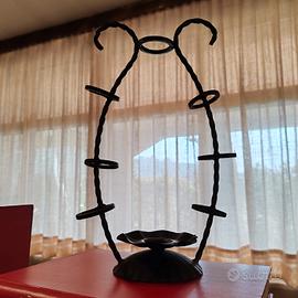 portacandele in ferro lavorato