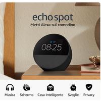 Amazon Echo Spot (Ultimo modello) | Sveglia intell