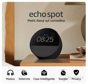 Amazon Echo Spot (Ultimo modello) | Sveglia intell