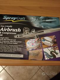 kit Aerografo Spraycraft SP30KC con compressore 