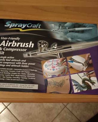 kit Aerografo Spraycraft SP30KC con compressore 