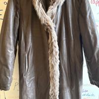 Cappotto di pelle e cincillà