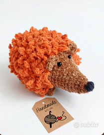 Riccio Amigurumi fatto a mano all'uncinetto 