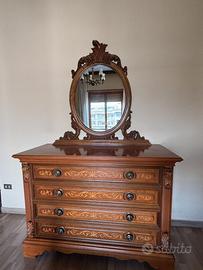 ✨ Elegante cassettiera in legno in stile classico