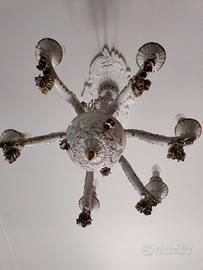 Lampadario in porcellana 
