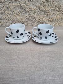 Coppia tazzine cappuccino bialetti Mukka ceramica