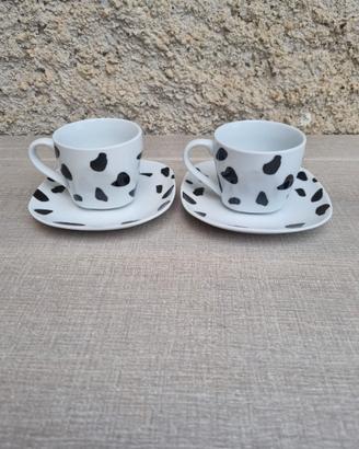 Coppia tazzine cappuccino bialetti Mukka ceramica