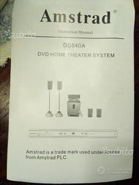Dvd home theater system Amstrad DS540A