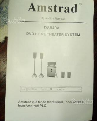 Dvd home theater system Amstrad DS540A