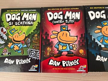 3 libri Dog Man contro tutti - pari a nuovo