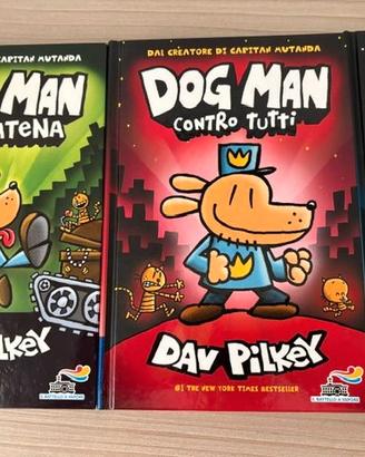 3 libri Dog Man contro tutti - pari a nuovo
