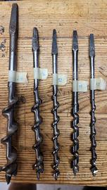Antiche punte per legno per trapano a mano