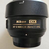 obiettivo nikon dx as-s 35 mm  1.8g