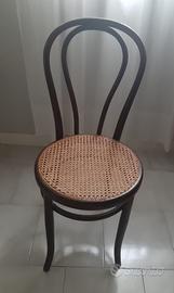 2 sedie viennesi antiche, marca Fischel