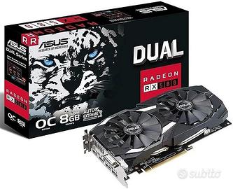 Scheda video ASUS DUAL Radeon RX 580 Overclock 8GB