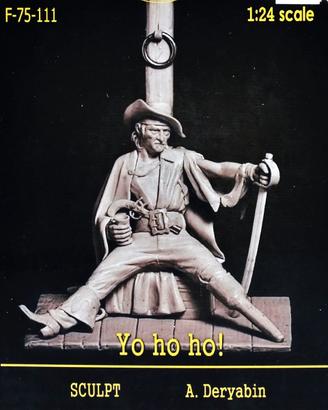 Yo ho ho! Pirate miniature 75mm 1:24 Resin kit Alt
