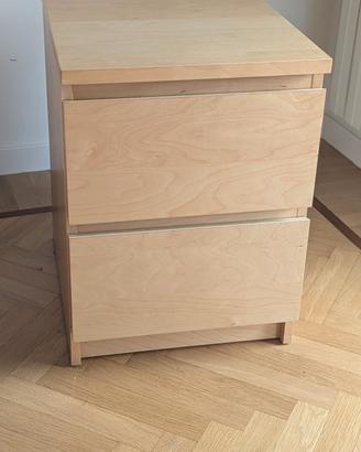 Coppia di comodini IKEA Malm - Legno chiaro