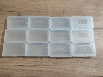 Lotto 12x custodie cartucce game boy advance