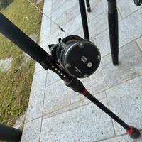 3 canne da traina + 1 da Spinning