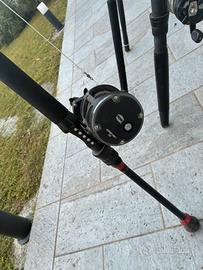 3 canne da traina + 1 da Spinning