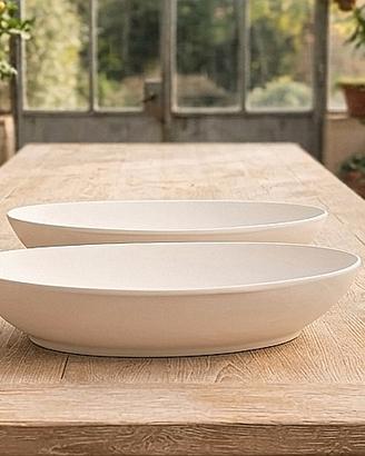 coppia vasi ovali di terracotta per piante 41 cm