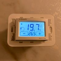 Termostato touchscreen ad incasso T-touch bianco