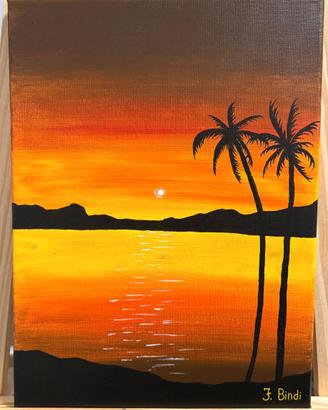Quadro dipinto a mano moderno pezzo unico 40x30 cm