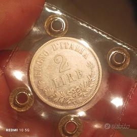 2 lire 1863 vittorio Emanuele II 