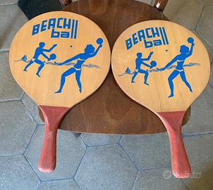 Racchettoni da spiaggia in legno