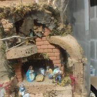 Presepe napoletano in campana di vetro